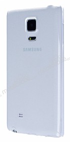 Samsung Galaxy Note Edge Ultra nce effaf Beyaz Silikon Klf