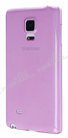 Samsung Galaxy Note Edge Ultra nce effaf Pembe Silikon Klf