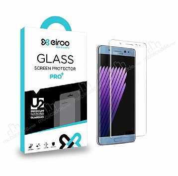 Eiroo Samsung Galaxy Note FE Tempered Glass Curve effaf Cam Ekran Koruyucu