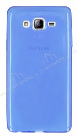 Samsung Galaxy On7 Ultra nce effaf Mavi Silikon Klf