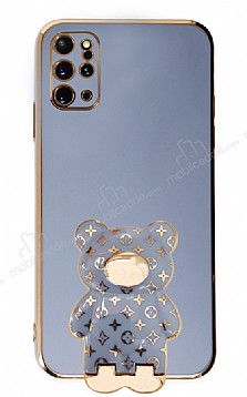 Eiroo Samsung Galaxy S20 Plus Lks Ay Standl Mavi Silikon Klf