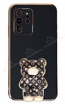 Eiroo Samsung Galaxy S20 Ultra Lks Ay Standl Siyah Silikon Klf