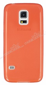 Samsung Galaxy S5 mini Ultra nce effaf Krmz Silikon Klf
