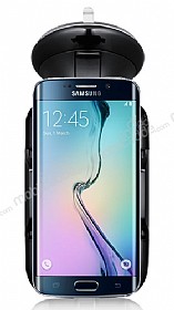 Eiroo Samsung Galaxy S6 Edge Siyah Ara Tutucu
