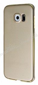 Eiroo Samsung Galaxy S6 Edge Plus Metal Kenarl Gold Klf