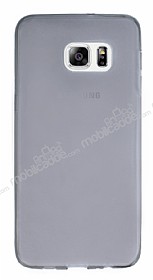 Samsung Galaxy S6 Edge Plus Ultra nce effaf Siyah Silikon Klf