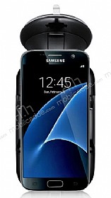 Eiroo Samsung Galaxy S7 Edge Siyah Ara Tutucu