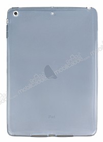 iPad Air / iPad 9.7 Ultra nce effaf Siyah Silikon Klf