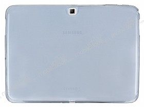 Samsung Galaxy Tab 4 10.1 Ultra nce effaf Siyah Silikon Klf
