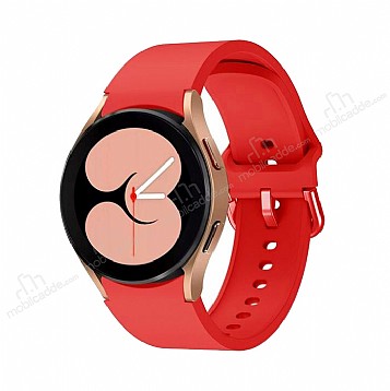 Eiroo Samsung Galaxy Watch 5 Pro Spor Kırmızı Silikon Kordon