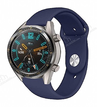 Eiroo Samsung Galaxy Watch Spor Silikon Lacivert Kordon (46 mm)
