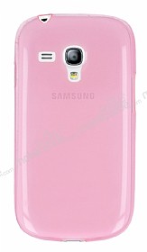 Samsung i8190 Galaxy S3 mini Ultra nce effaf Pembe Silikon Klf