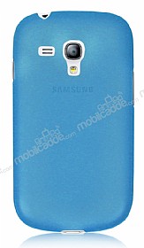 Samsung i8190 Galaxy S3 mini Ultra nce effaf Mavi Silikon Klf