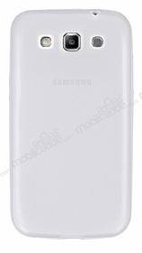Samsung i8552 Galaxy Win Ultra nce effaf Beyaz Silikon Klf