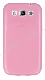 Samsung i8552 Galaxy Win Ultra nce effaf Pembe Silikon Klf