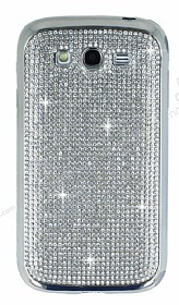 Eiroo Samsung i9082 Galaxy Grand Duos Tal Silver Silikon Klf