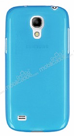 Samsung i9190 Galaxy S4 mini Ultra nce effaf Mavi Silikon Klf