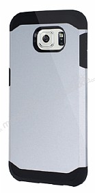 Dafoni Samsung i9800 Galaxy S6 Slim Power Ultra Koruma Silver Klf