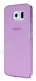 Samsung i9800 Galaxy S6 Ultra nce effaf Pembe Silikon Klf