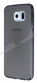 Samsung i9800 Galaxy S6 Ultra nce effaf Siyah Silikon Klf