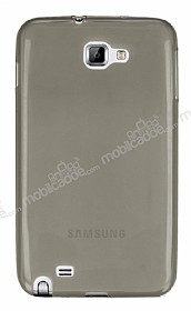 Samsung N7000 Galaxy Note Ultra nce effaf Siyah Silikon Klf