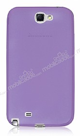 Samsung N7100 Galaxy Note 2 Ultra nce effaf Mor Silikon Klf