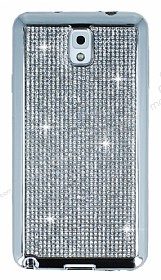 Eiroo Samsung N9000 Galaxy Note 3 Tal Silver Silikon Klf