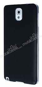 Samsung N9000 Galaxy Note 3 Ultra nce Deri Siyah Silikon Klf