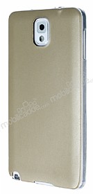 Samsung N9000 Galaxy Note 3 Ultra nce Deri Gold Silikon Klf