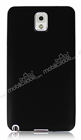 Samsung N9000 Galaxy Note 3 Ultra nce Siyah Silikon Klf