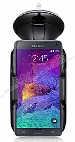 Eiroo Samsung N9100 Galaxy Note 4 Siyah Ara Tutucu