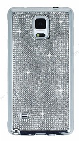 Eiroo Samsung N9100 Galaxy Note 4 Tal Silver Silikon Klf
