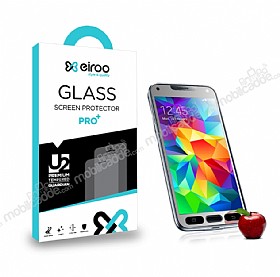 Eiroo Samsung i9600 Galaxy S5 Tempered Glass Ayna Silver Cam Ekran Koruyucu