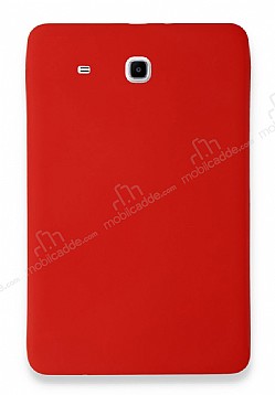 Eiroo Samsung T560 Galaxy Tab E Krmz Silikon Klf