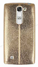 Fit LG G4c Ultra nce Metalik Gold Silikon Klf