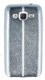 Fit Samsung Galaxy J2 Ultra nce Metalik Silver Silikon Klf