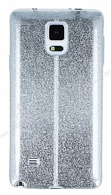 Fit Samsung N9100 Galaxy Note 4 Ultra nce Metalik Silver Silikon Klf