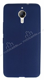 General Mobile GM 5 Plus Deri Desenli Ultra nce Lacivert Silikon Klf