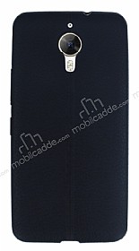 General Mobile GM 5 Plus Deri Desenli Ultra nce Siyah Silikon Klf
