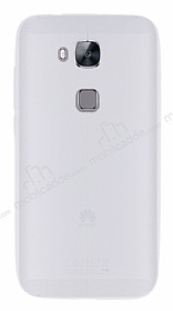 Huawei G8 Deri Desenli Ultra nce effaf Silikon Klf