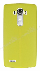 LG G4 Deri Desenli Ultra nce Sar Silikon Klf