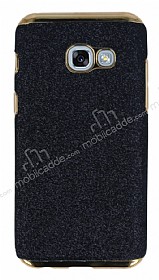 Eiroo Shiny Samsung Galaxy A5 2017 Simli Siyah Silikon Klf