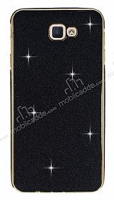 Eiroo Shiny Samsung Galaxy J5 Prime Simli Siyah Silikon Klf