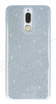 Eiroo Silvery Huawei Mate 10 Lite Simli Silver Silikon Klf