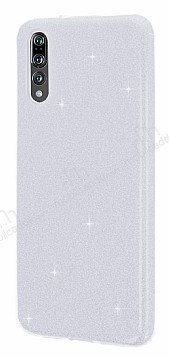 Eiroo Silvery Huawei P20 Simli Silver Silikon Klf