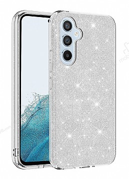 Eiroo Silvery Samsung Galaxy A34 Simli Silver Silikon Klf