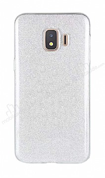 Eiroo Silvery Samsung Galaxy J2 Core Simli Silver Silikon Klf