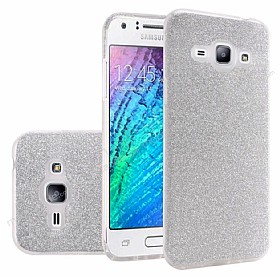 Eiroo Silvery Samsung Galaxy J5 2016 Simli Silver Silikon Klf