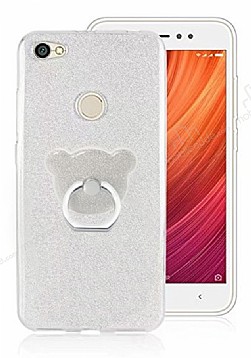 Eiroo Silvery Xiaomi Redmi Note 5A / 5A Prime Simli Selfie Yzkl Silver Silikon Klf
