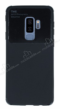 Eiroo Simplified Samsung Galaxy S9 Plus Siyah Silikon Klf